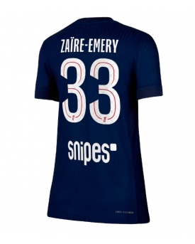 Billige Fotballdrakt Paris Saint-Germain Warren Zaire-Emery #33 Replika Hjemmedrakt Dame 2025-26 Kortermet Billige Fotballdrakt Paris Saint-Germain Warren Zaire-Emery #33 Replika Hjemmedrakt Dame 2025-26 Kortermet